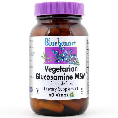 Vegetarian Glucosamine Plus MSM, 120 Vcaps, Bluebonnet Nutrition