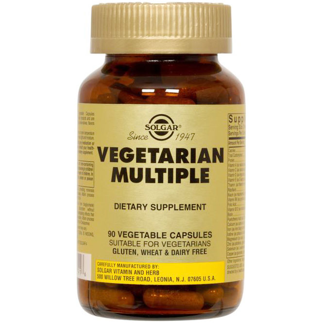 Vegetarian Multiple, 180 Vegetable Capsules, Solgar