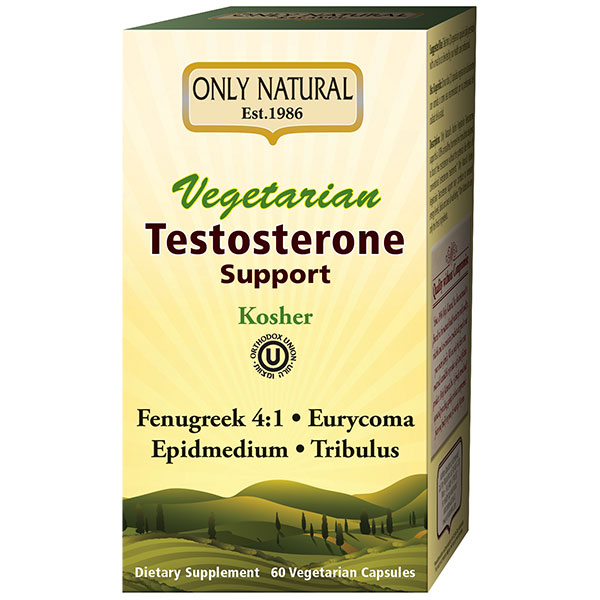 Vegetarian Testosterone Support (Kosher), 60 Capsules, Only Natural Inc.