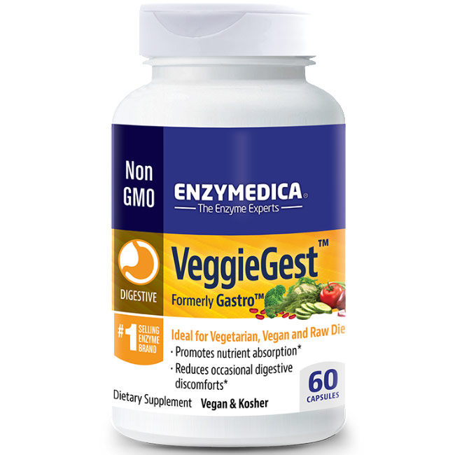 VeggieGest, Support for Vegetarian / Vegan Diets, 60 Capsules, Enzymedica