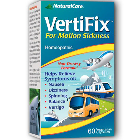 VertiFix, For Motion Sickness, Homeopathic, 60 Vegetarian Capsules, NaturalCare