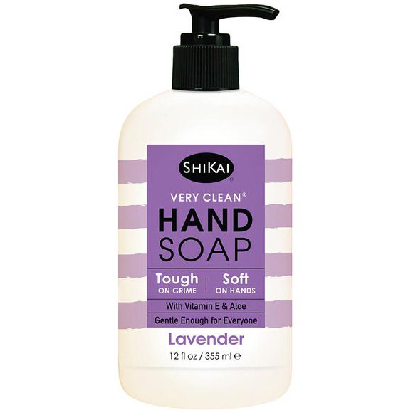 Very Clean Liquid Hand Soap, Lavender, 12 oz, ShiKai