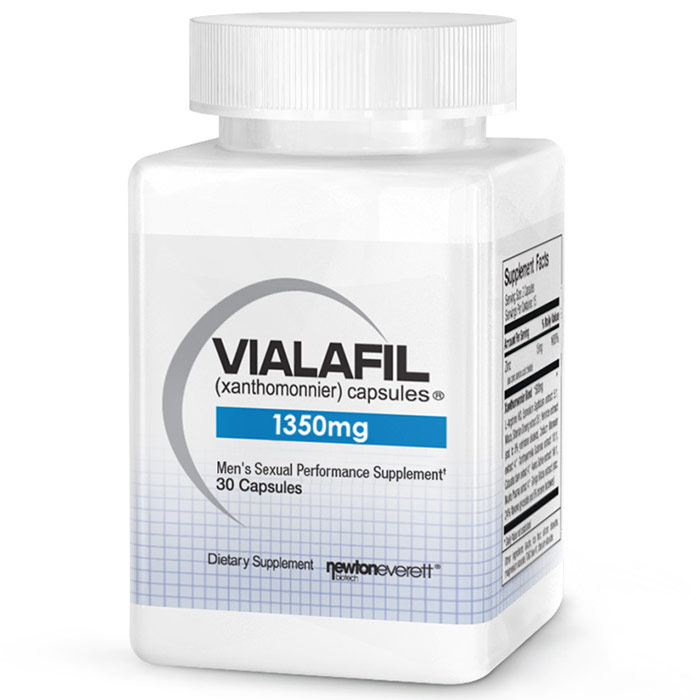 Vialafil, Mens Sexual Performance Supplement, 30 Capsules, Newton-Everett