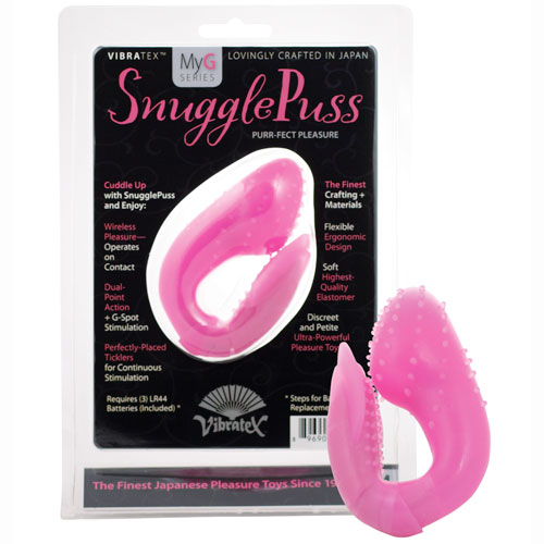 Vibratex Vibratex SnugglePuss - Pink, Curved Clitoral & G-Spot Vibe