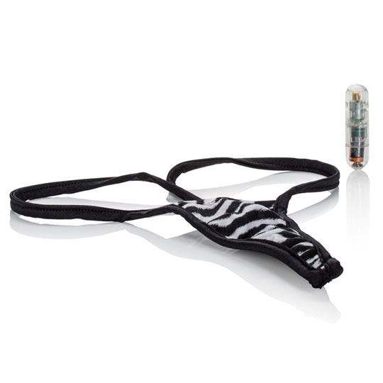 Wild Exotics Wireless Vibrating Panty - Zebra, California Exotic Novelties