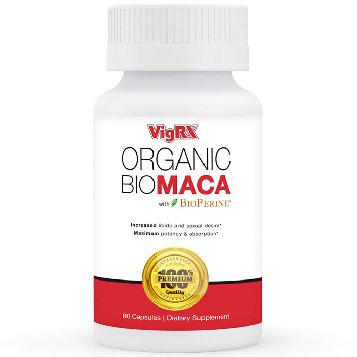 VigRX Organic BioMaca, Black Maca, 60 Capsules, Leading Edge Health