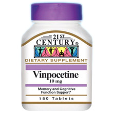 Vinpocetine 10 mg, 180 Tablets, 21st Century HealthCare