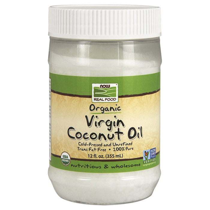 NOW Foods Virgin Coconut Oil Organic 12 oz, NOW Foods