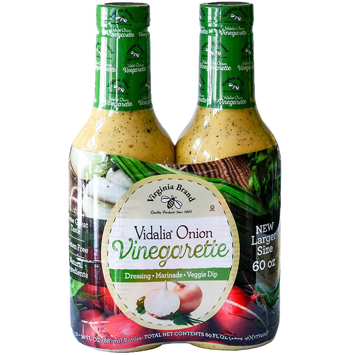 Virginia Brand Vidalia Onion Vinegarette Salad Dressing, 24 oz x 2 Bottles