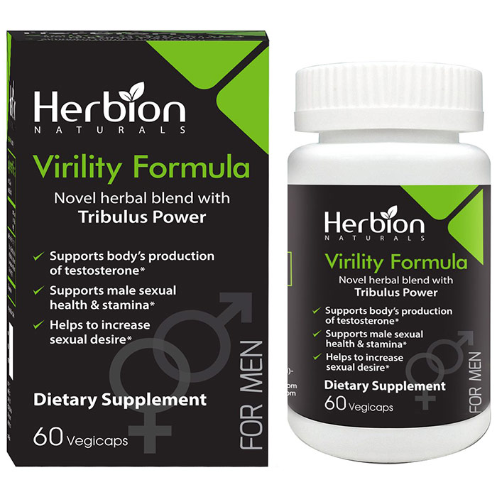 Virility Formula for Men, 60 Vegetarian Capsules, Herbion