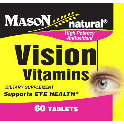 Mason Natural Vision Vitamins, 60 Tablets, Mason Natural