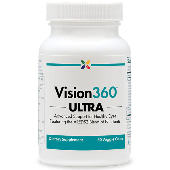 Vision360 Ultra, Advanced Support for Healthy Eyes, 60 Veggie Caps, Stop Aging Now