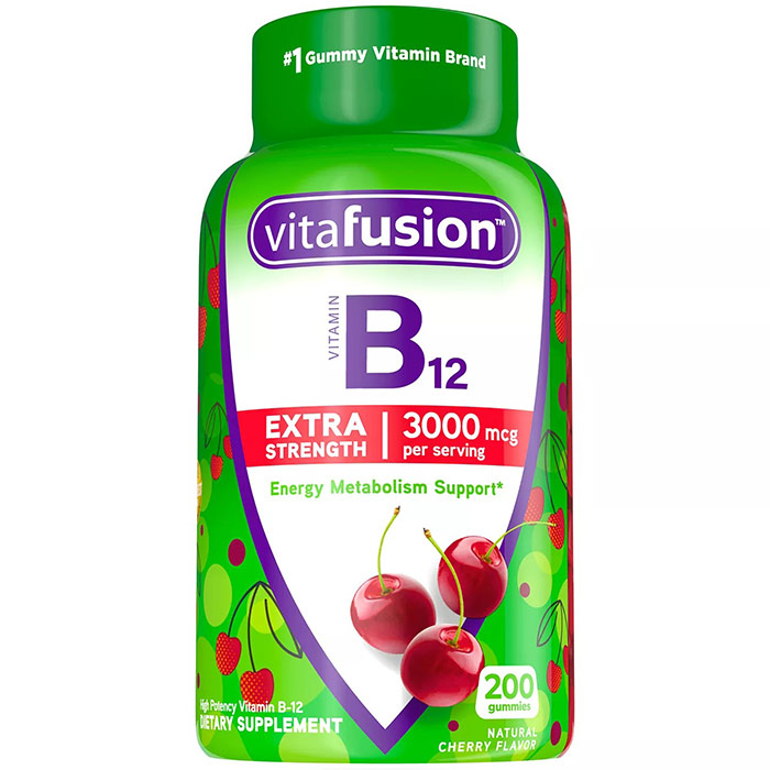 VitaFusion Chewable Energy B12, Adult Gummy Vitamin, 300 Gummies
