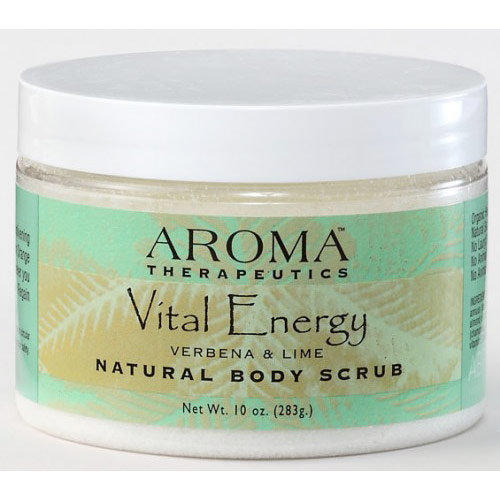 Vital Energy Natural Body Scrub, 10 oz, Abra Therapeutics