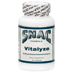 SNAC System Vitalyze, Mental and Performance Enhancer, 90 Capsules, SNAC System