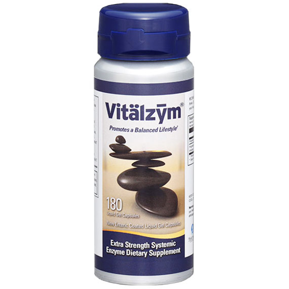 Vitalzym, Systemic Enzyme Supplement, 180 Liquid Gel Capsules, World Nutrition
