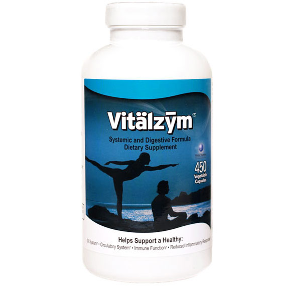 Vitalzym, Systemic and Digestive Formula, 450 Vegetarian Capsules, World Nutrition