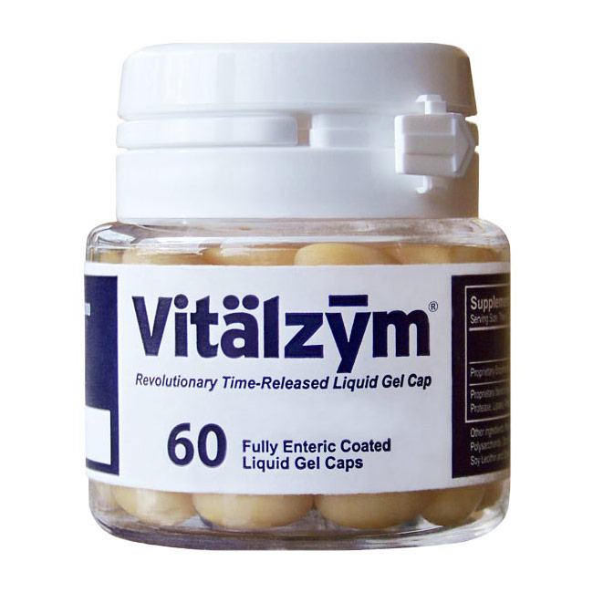 Vitalzym, Extra Strength Systemic Enzyme, 60 Liquid Gel Capsules, World Nutrition
