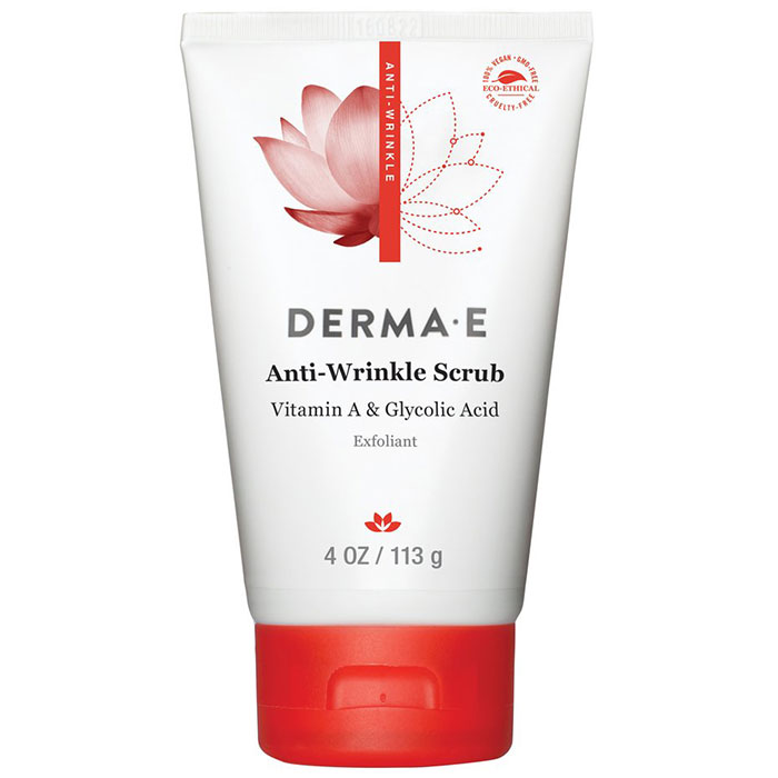Derma E Anti-Wrinkle Scrub with Vitamin A & Glycolic Acid, 4 oz