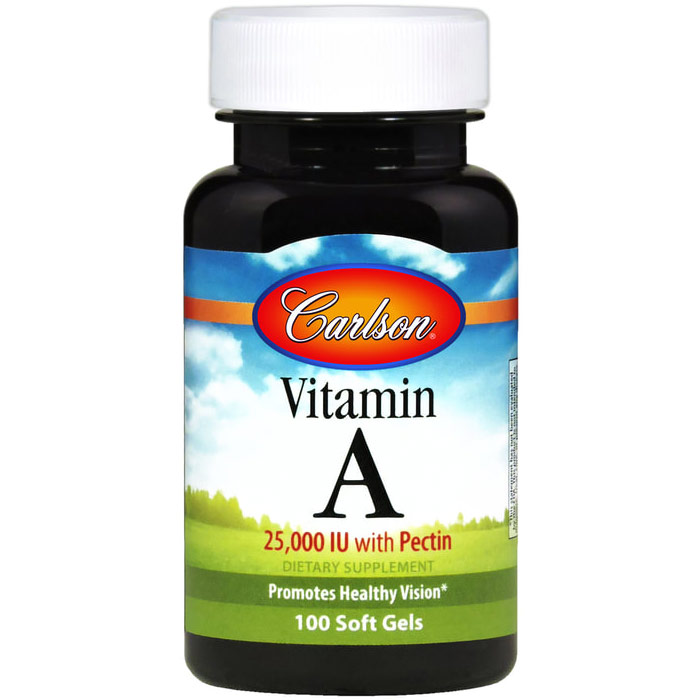 Carlson Laboratories Vitamin A 25,000 IU with Pectin 300 softgels, Carlson Labs