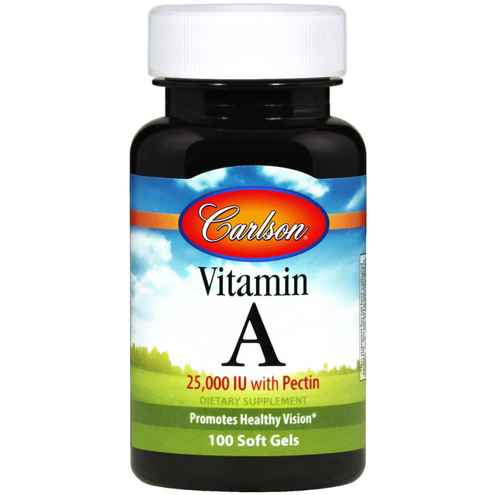 Vitamin A 25,000 IU with Pectin 300 softgels, Carlson