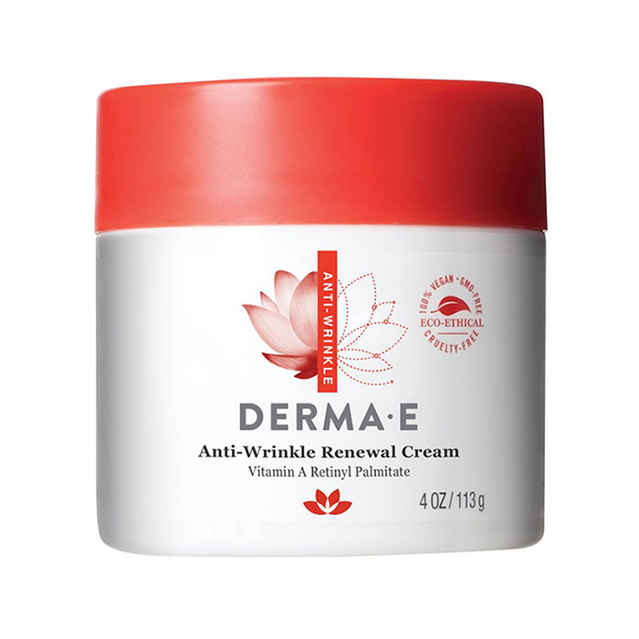 Derma E Anti-Wrinkle Renewal Cream with Vitamin A Retinyl Palmitate, 4 oz