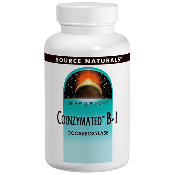Coenzymated B-1 Cocarboxylase, Vitamin B1 Sublingual, 30 Tablets, Source Naturals