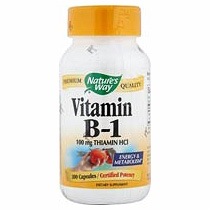 Nature's Way Vitamin B-1 Thiamine 100mg 100 caps from Nature's Way