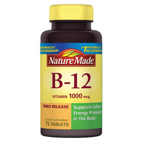 Nature Made Vitamin B-12 1000 mcg, Timed Release, 75 Tablets