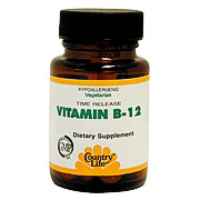 Vitamin B-12 1000 mcg Time Release 60 Tablets, Country Life