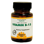 Vitamin B-12 500 mcg 100 Tablets, Country Life