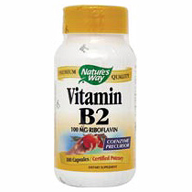 Vitamin B-2 Riboflavin 100mg 100 caps from Natures Way