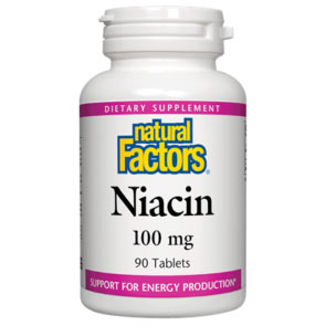 Vitamin B-3 Niacin 100mg 90 Tablets, Natural Factors
