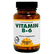 Vitamin B-6 200 mg 90 Vegicaps, Country Life