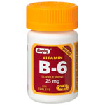 Watson Rugby Labs Vitamin B-6 25 mg, 100 Tablets, Watson Rugby