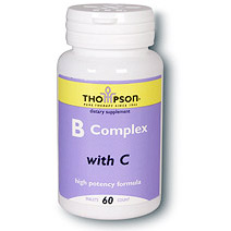 Thompson Nutritional Vitamin B Complex with C 60 tabs, Thompson Nutritional Products