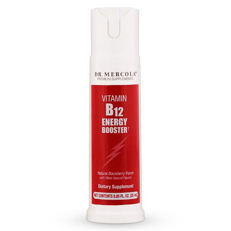 Vitamin B12 Energy Booster Spray, 0.85 oz (25 ml), Dr. Mercola