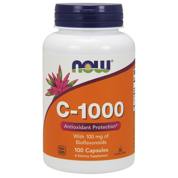 Vitamin C-1000 100 Caps, NOW Foods