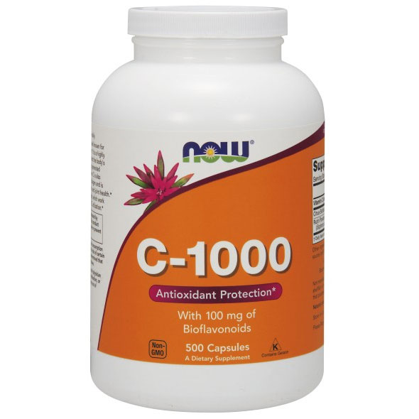 Vitamin C-1000 500 Caps, NOW Foods