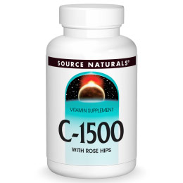 Vitamin C-1500 + Rose Hips Timed Release, Value Size, 250 Tablets, Source Naturals