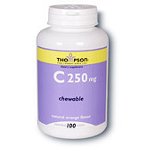 Vitamin C 250mg Chewable Orange 90 tabs, Thompson Nutritional Products