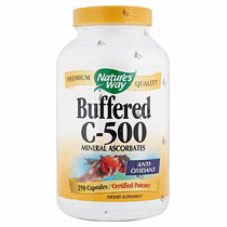 Buffered C-500, Vitamin C Mineral Ascorbates, 250 Capsules, Natures Way
