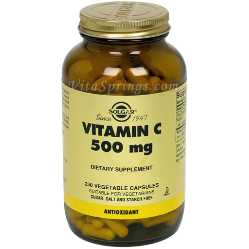 Vitamin C 500 mg, 250 Vegetable Capsules, Solgar