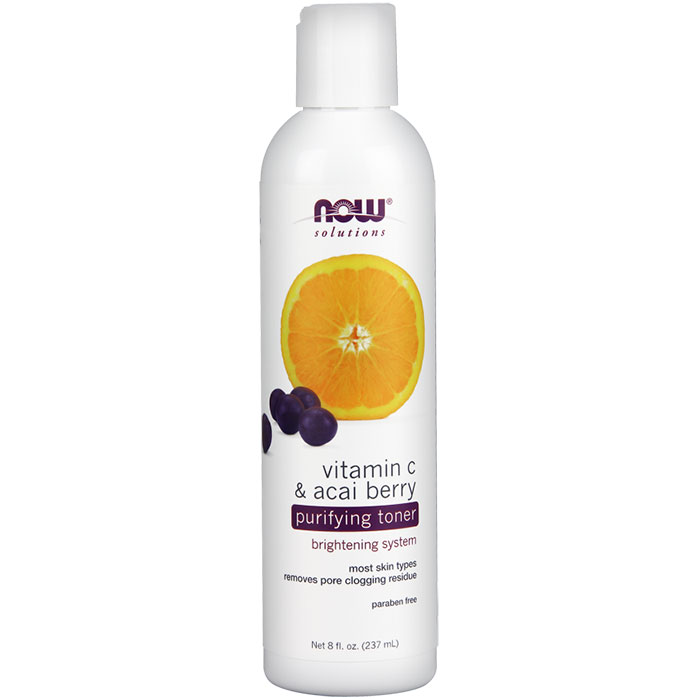 NOW Foods Vitamin C & Acai Berry Purifying Toner, 8 oz, NOW Foods