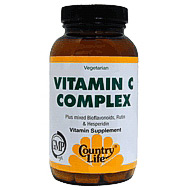 Country Life Vitamin C Complex 500 mg w/Bioflavonoids & Rutin 100 Tablets, Country Life