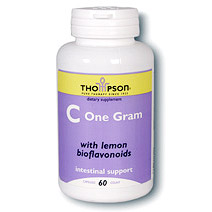 Vitamin C One Gram 1000mg 60 caps, Thompson Nutritional Products