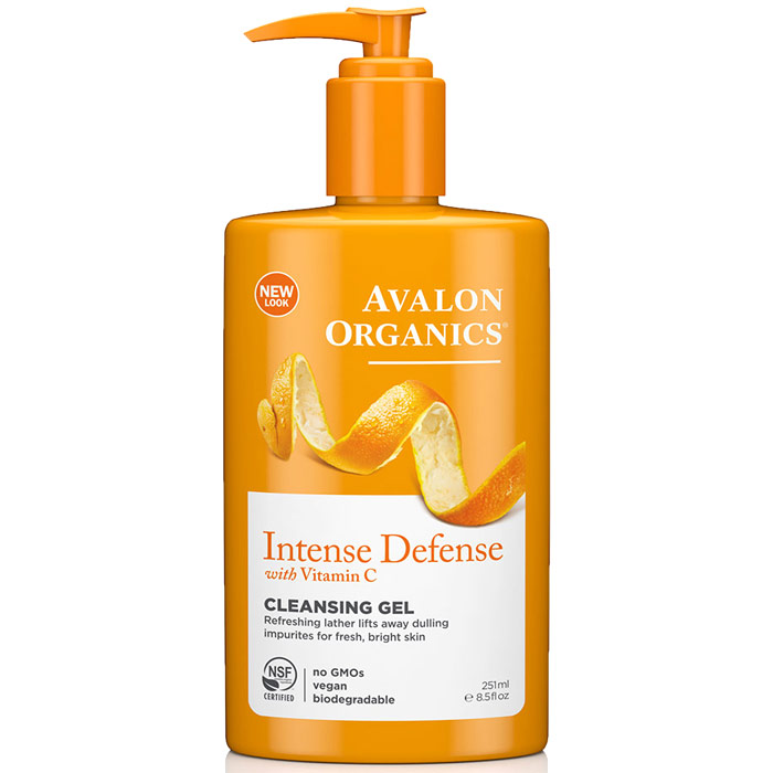 Vitamin C Refreshing Facial Cleanser ( Cleansing Gel ) 8.5 oz, Avalon Organics