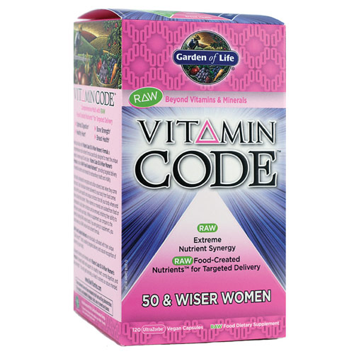 Vitamin Code, 50 & Wiser Womens Formula, 120 Veggie Caps, Garden of Life