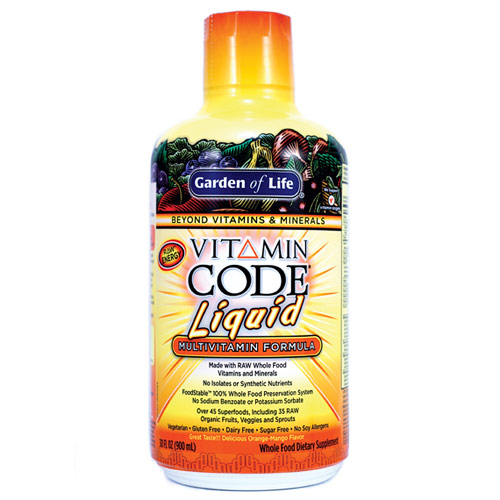 Garden of Life Vitamin Code, Liquid Multivitamin Formula, 30 oz, Garden of Life