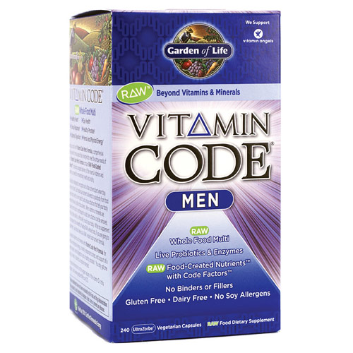 Vitamin Code, Mens Formula, 240 Veggie Caps, Garden of Life